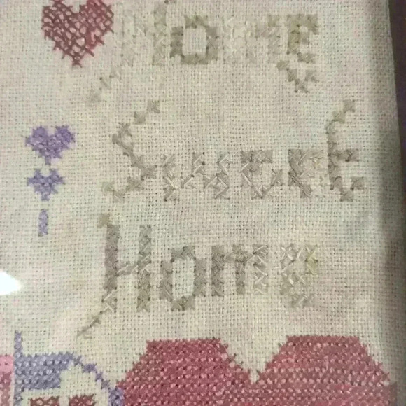 Vintage home sweet  home cross stitch - Picture 4 of 7